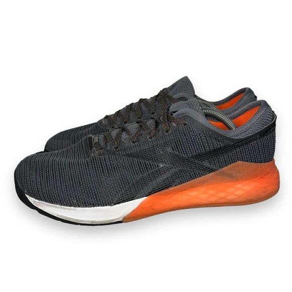 Reebok Nano 9 Cross Trainers Grey / Orange DV6349 Men's 12.5 - Picture 2 of 11